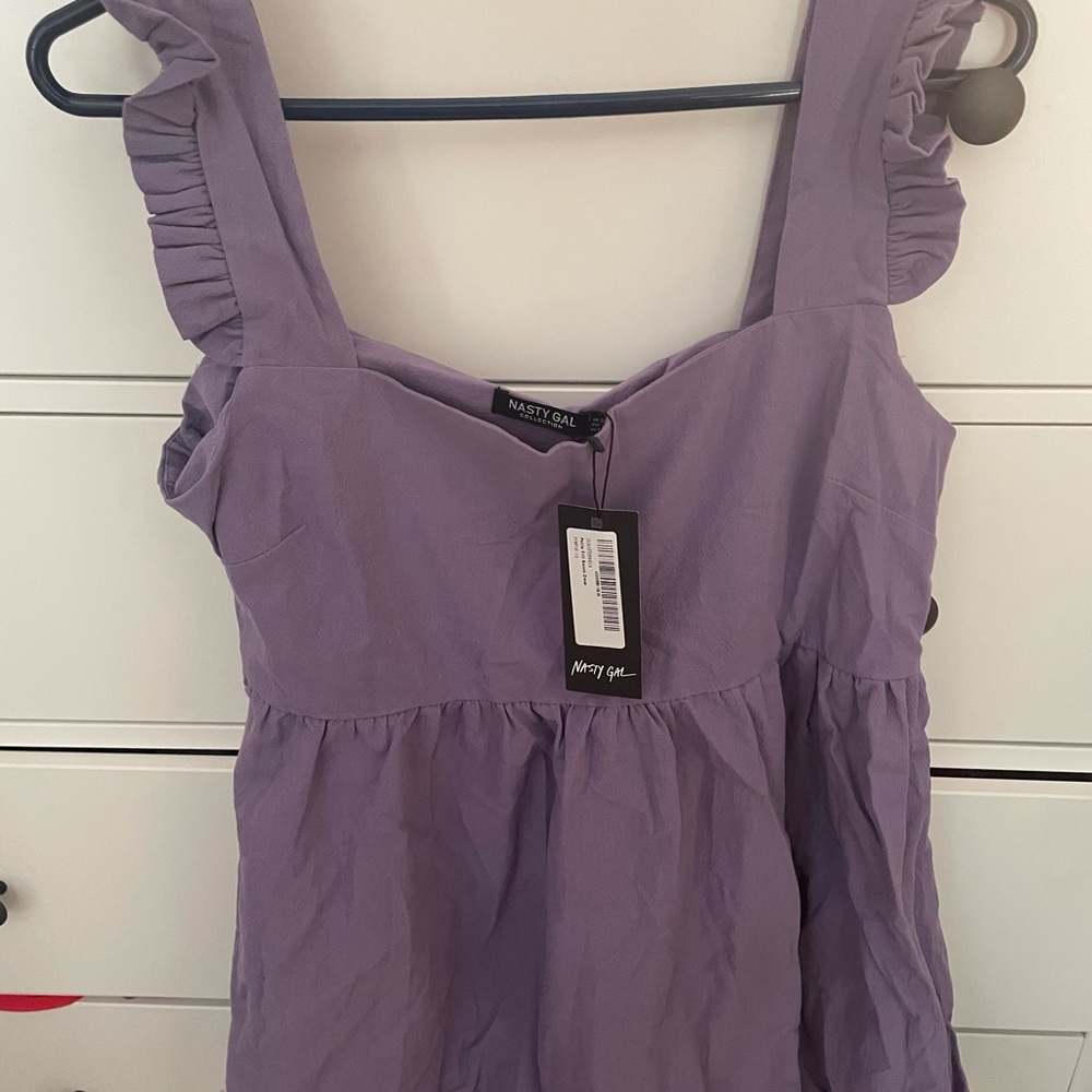 Purple baby doll dress